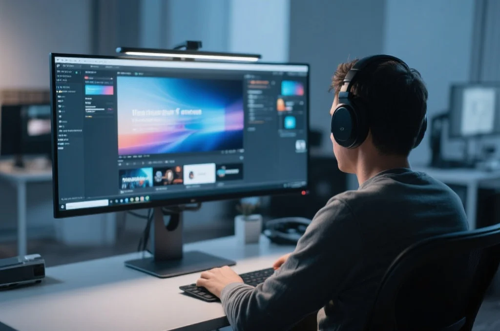 用户在桌面电脑上享受V8哈希的沉浸式娱乐体验